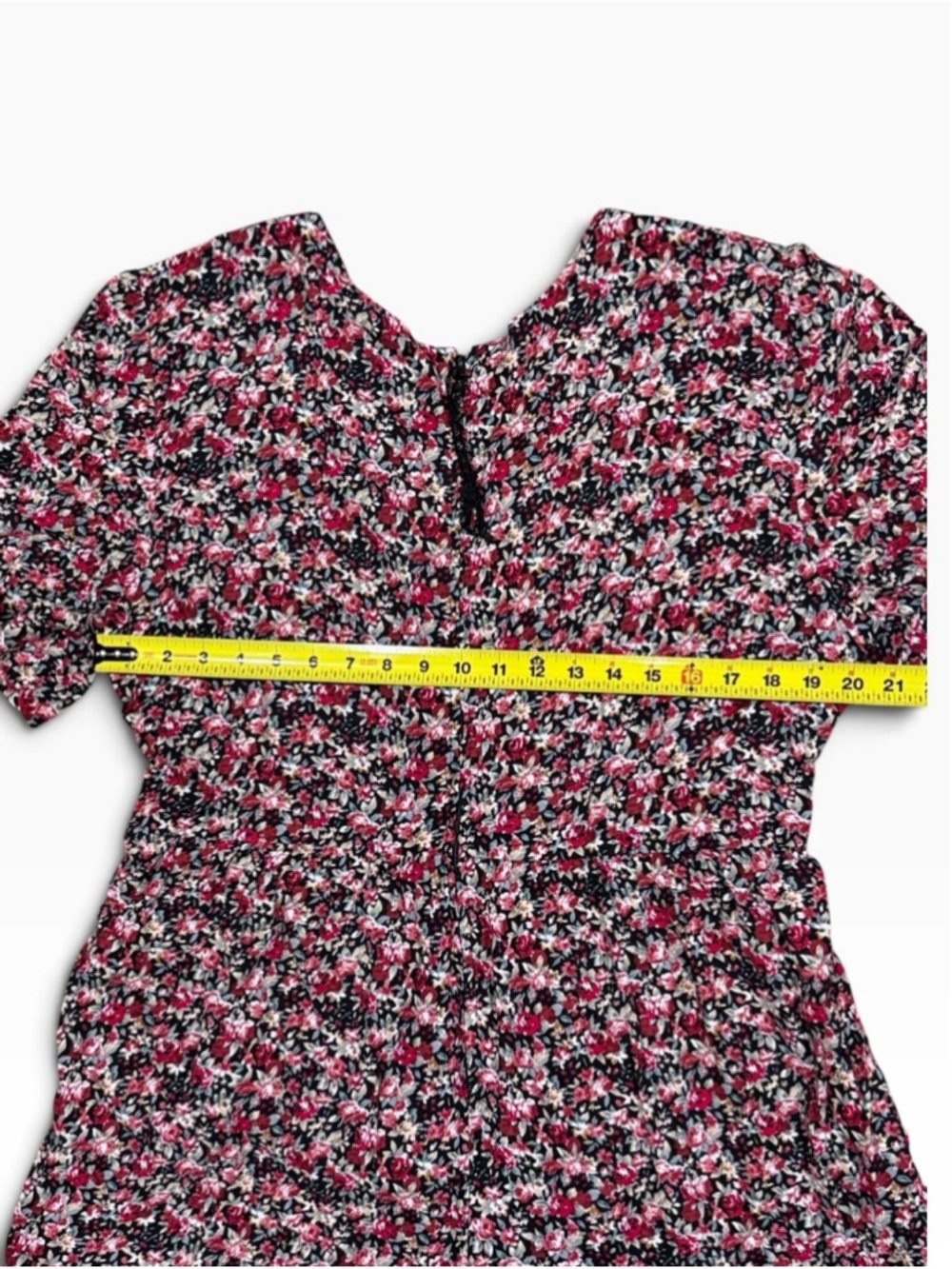 Molly Malloy Floral Tie-Waist Wide-Leg Jumpsuit in Burgundy Size 16 - Picture 8 of 11